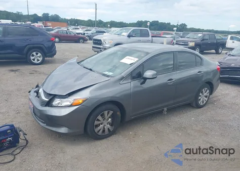 2012 Honda Civic Lx из США, поврежденный, VIN 19XFB2F50CE387020